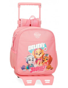 MOCHILA ADAP. 25CM. C/CARRO. PAW PATROL BELIEVE IN YOURSELF